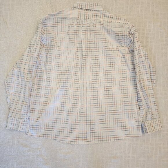 Brooks Brothers Men's XL Polo L/S Button Down Shirt White/Red/Blue A274 - Picture 2 of 9